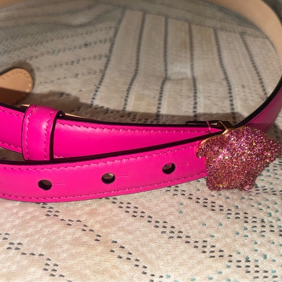 Versace Crystal Medusa Pink Leather Belt — Rare Glam Statement Piece - Picture 5 of 9